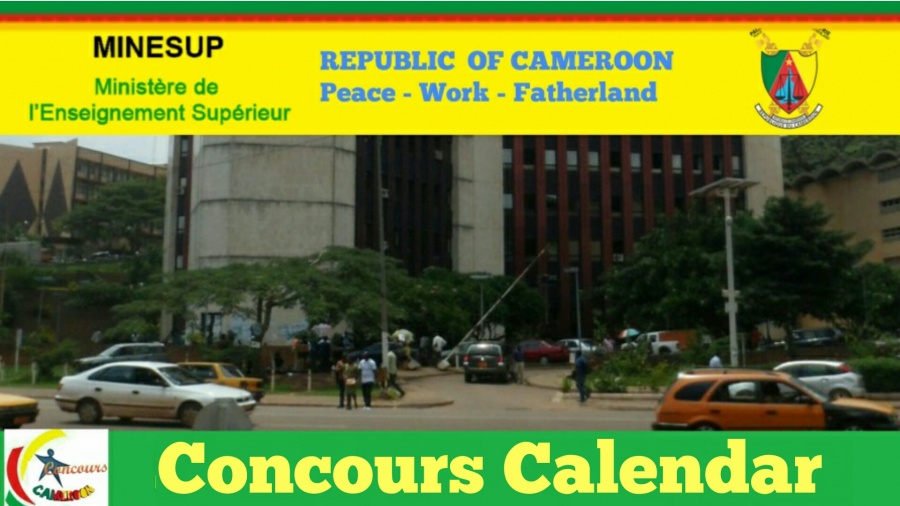 Calendrier des concours au Cameroun Minesup 2023-2024