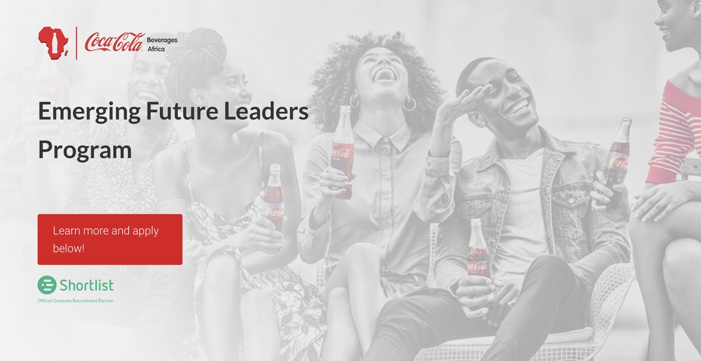CocaCola Beverages Africa Emerging Future Leaders Program 2020 for Young Africans