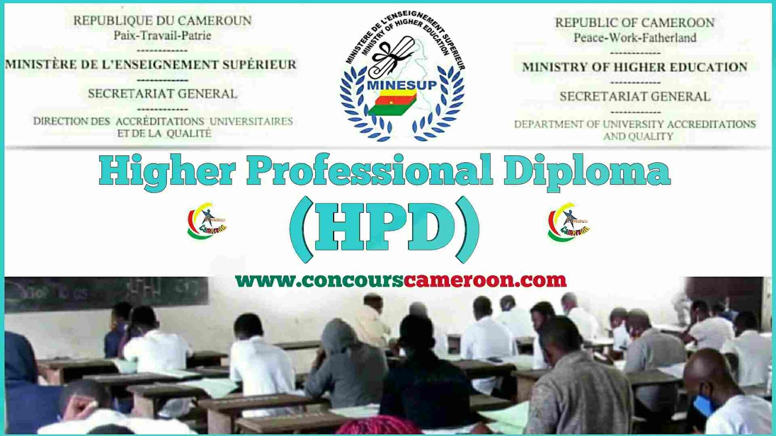 HPD Results: june-july 2020 session of the Higher Professional Diploma, MINESUP Cameroun