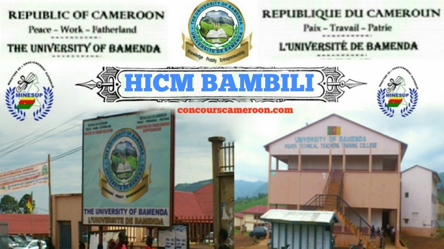 Resultats concours HICM 2023 – University of Bamenda