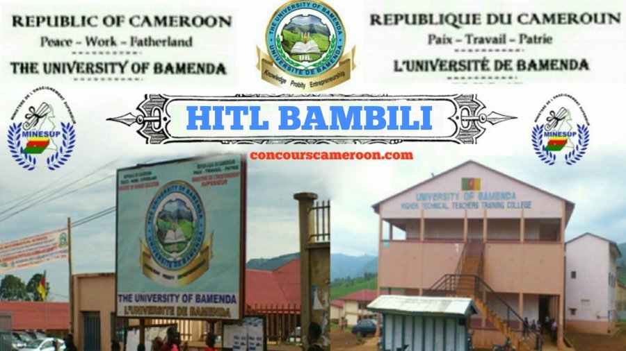 Results Concours HITL of the University of Bamenda 2023/2024